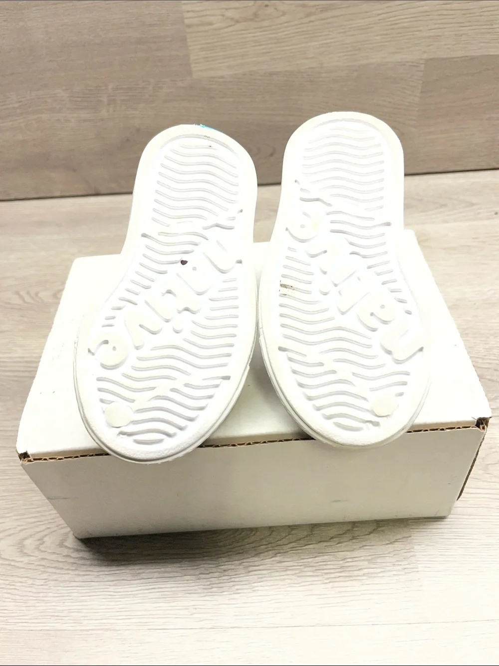Native Kids White Slip-On Perforated Water Shoes #688